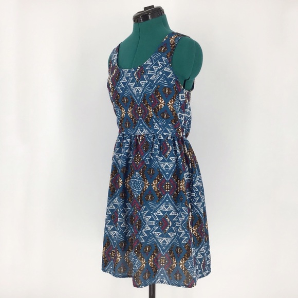 Xhilaration Sleeveless Lattice Back Dress, Medium - Picture 4 of 16